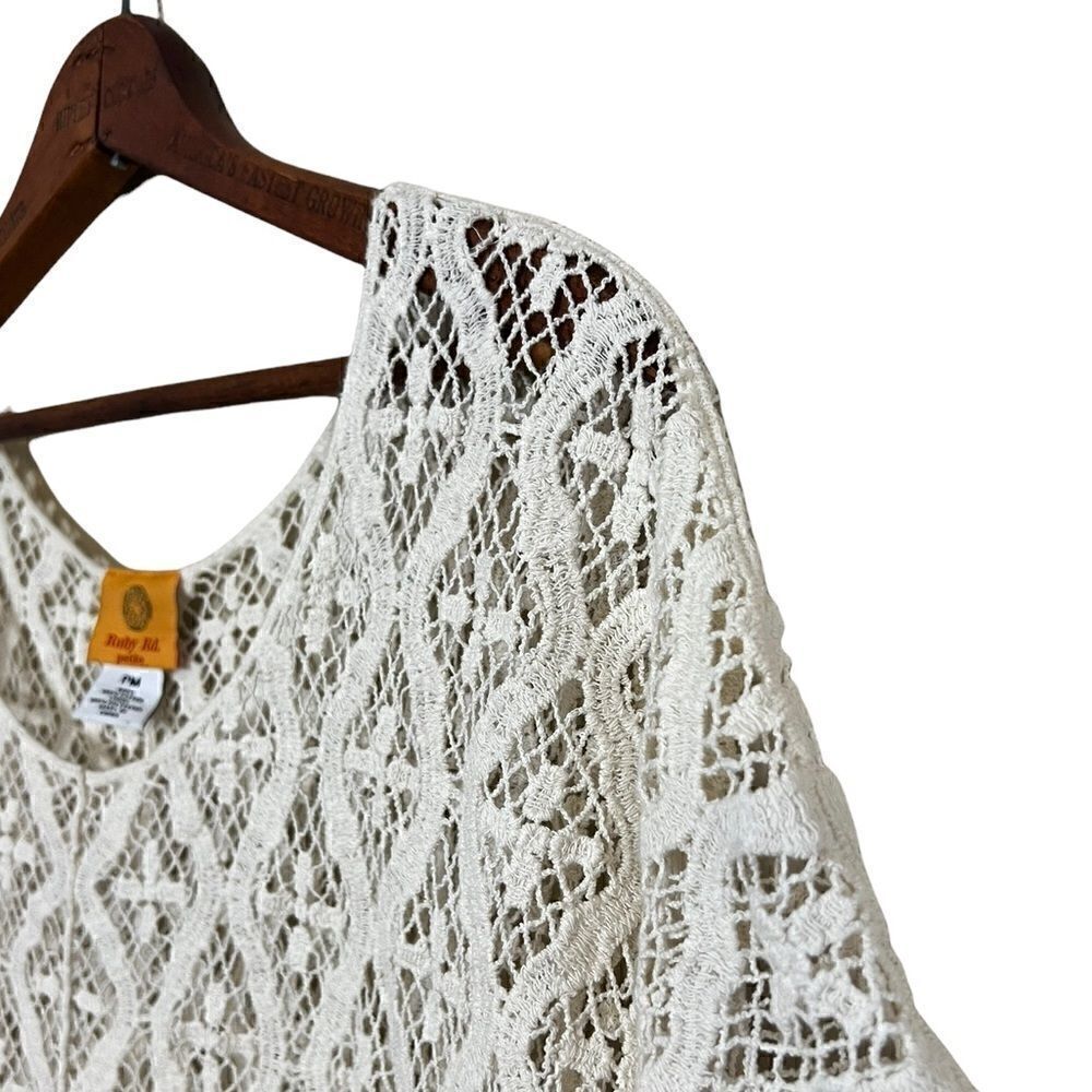 Ruby Rd. Petite Open Knit Top - Picture 4 of 7